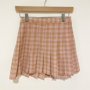Aerie Plaid Pleated School Girl Prep Skirt